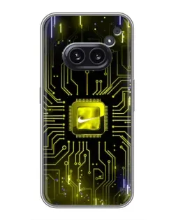 Чохол для Nothing Phone 2a з картинкою «Nike — золота іскра»