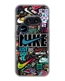 Чохол для Nothing Phone 2a з картинкою «Яскравий колаж Nike»