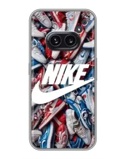 Чохол для Nothing Phone 2a з картинкою «Колаж кросівок Найк»