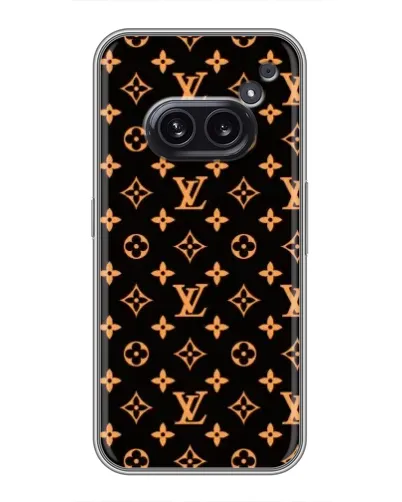 Чохол для Nothing Phone 2a з картинкою «Золота монограма LV»