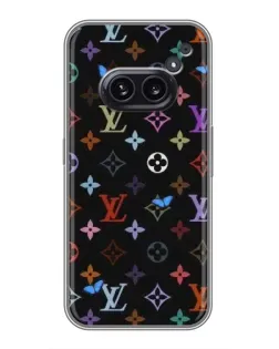 Чохол для Nothing Phone 2a з картинкою «Кольорова монограма LV»