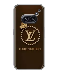 Чохол для Nothing Phone 2a з картинкою «LV — золота печатка»