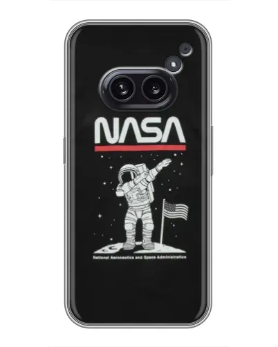 Чохол для Nothing Phone 2a з картинкою «NASA — крокуємо по Місяцю» Чохол для Nothing Phone 2a з картинкою «NASA — крокуємо по Місяцю»