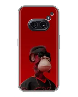 Чохол для Nothing Phone 2a з картинкою «Bored Ape в червоному»