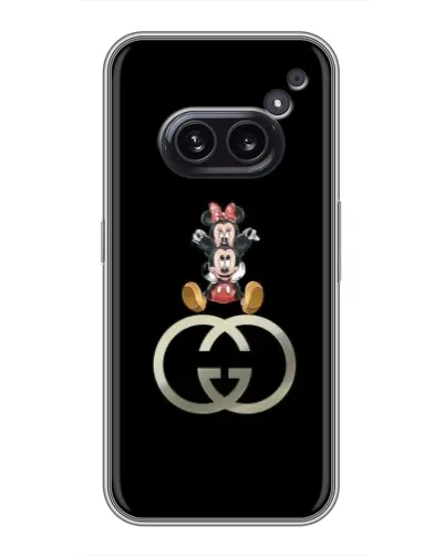 Чохол для Nothing Phone 2a з картинкою «Мінні Маус на лого» Чохол для Nothing Phone 2a з картинкою «Мінні Маус на лого»