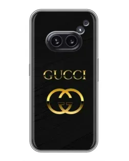 Чохол для Nothing Phone 2a з картинкою «Золотий логотип Gucci»