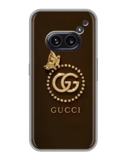 Чохол для Nothing Phone 2a з картинкою «Gucci — золотий метелик»