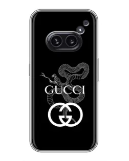 Чохол для Nothing Phone 2a з картинкою «Gucci — срібна змія»