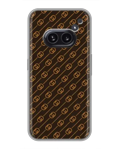 Чохол для Nothing Phone 2a з картинкою «Gucci — золоті діагоналі» Чохол для Nothing Phone 2a з картинкою «Gucci — золоті діагоналі»