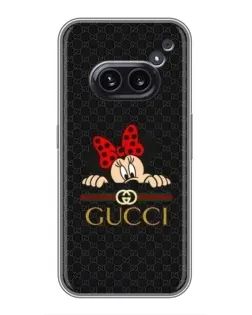 Чохол для Nothing Phone 2a з картинкою «Мінні Маус Gucci — чорний»