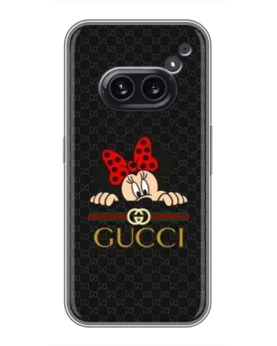 Чохол для Nothing Phone 2a з картинкою «Мінні Маус Gucci — чорний» Чохол для Nothing Phone 2a з картинкою «Мінні Маус Gucci — чорний»
