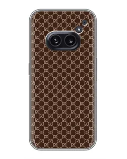 Чохол для Nothing Phone 2a з картинкою «Gucci — шоколадна сітка» Чохол для Nothing Phone 2a з картинкою «Gucci — шоколадна сітка»