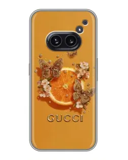 Чохол для Nothing Phone 2a з картинкою «Gucci — золоті метелики» Чохол для Nothing Phone 2a з картинкою «Gucci — золоті метелики»