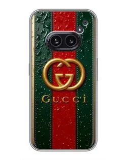 Чохол для Nothing Phone 2a з картинкою «Gucci — фірмова смуга та золото» Чохол для Nothing Phone 2a з картинкою «Gucci — фірмова смуга та золото»