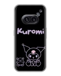 Чохол для Nothing Phone 2a з картинкою «Kuromi — чорний мінімалізм»