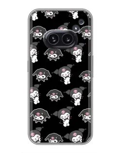 Чохол для Nothing Phone 2a з картинкою «Чорний паттерн Kuromi»