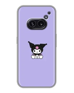 Чохол для Nothing Phone 2a з картинкою «Kuromi — фіолетовий мінімалізм»