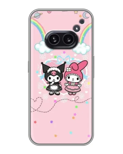 Чохол для Nothing Phone 2a з картинкою «My Melody та Kuromi» Чохол для Nothing Phone 2a з картинкою «My Melody та Kuromi»