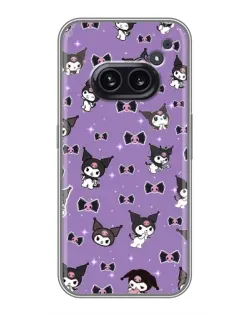 Чохол для Nothing Phone 2a з картинкою «Kuromi — патерн»