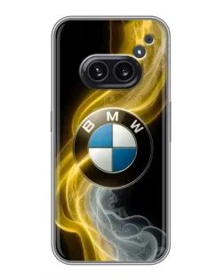 Чохол для Nothing Phone 2a з картинкою «Золотистий дим BMW»