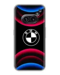 Чохол для Nothing Phone 2a з картинкою «Логотип BMW та неонові дуги»