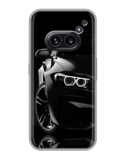 Чохол для Nothing Phone 2a з картинкою «Чорна BMW — профіль»