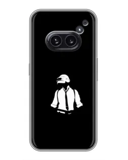 Чохол для Nothing Phone 2a з картинкою «PUBG — білий шолом»