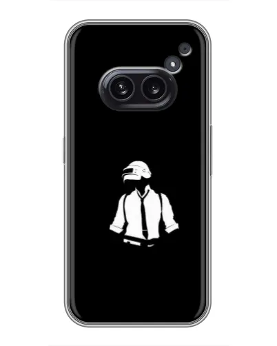 Чохол для Nothing Phone 2a з картинкою «PUBG — білий шолом»