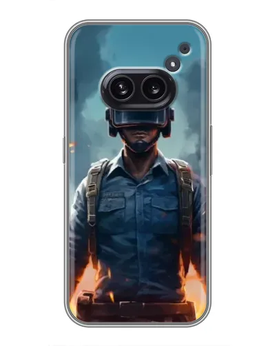 Чохол для Nothing Phone 2a з картинкою «PUBG — реалістичний герой»