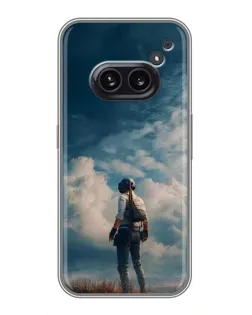 Чохол для Nothing Phone 2a з картинкою «Герой PUBG на скелі»