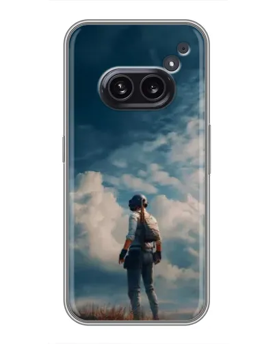 Чохол для Nothing Phone 2a з картинкою «Герой PUBG на скелі»