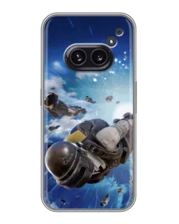 Чохол для Nothing Phone 2a з картинкою «Десант PUBG — стрибок»