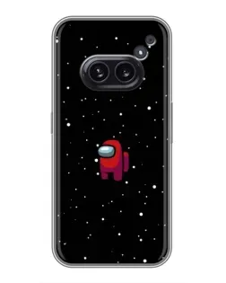 Чехол для Nothing Phone 2a с картинкой «Красный Among Us»