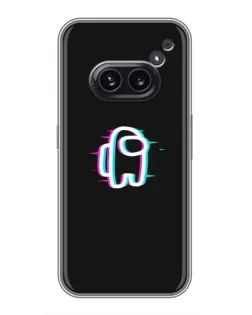 Чехол для Nothing Phone 2a с картинкой «Among Us неон»