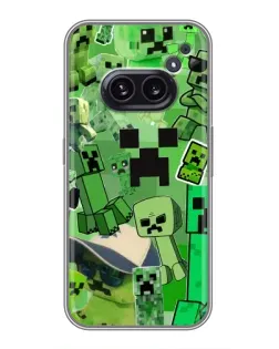 Чохол для Nothing Phone 2a з картинкою «Кріпери Minecraft»