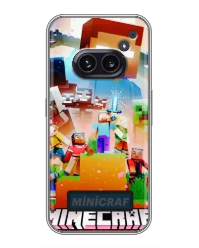 Чохол для Nothing Phone 2a з картинкою «Minecraft герої гри»