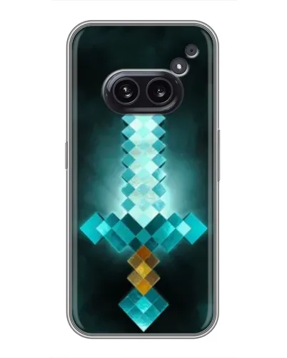 Чохол для Nothing Phone 2a з картинкою «Алмазний меч неон»