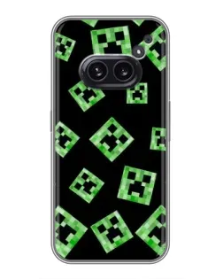 Чохол для Nothing Phone 2a з картинкою «Паттерн з кріперами» Чохол для Nothing Phone 2a з картинкою «Паттерн з кріперами»
