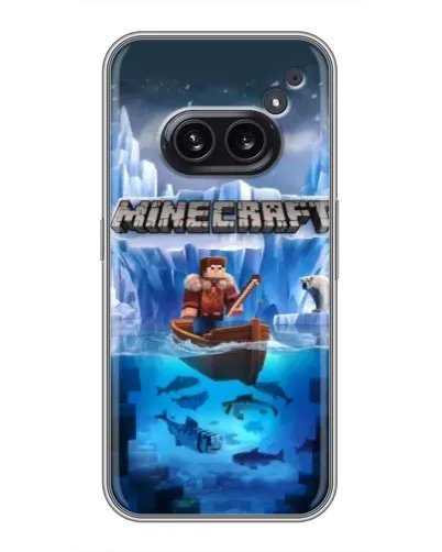 Чохол для Nothing Phone 2a з картинкою «Minecraft льодянийсвіт»