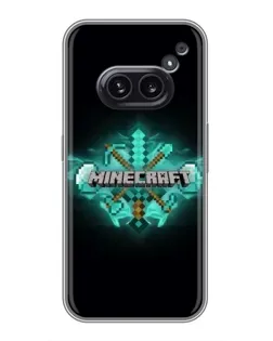 Чохол для Nothing Phone 2a з картинкою «Minecraft Diamond лого» Чохол для Nothing Phone 2a з картинкою «Minecraft Diamond лого»