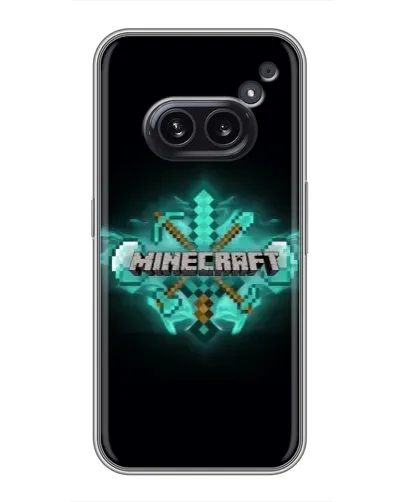 Чохол для Nothing Phone 2a з картинкою «Minecraft Diamond лого»