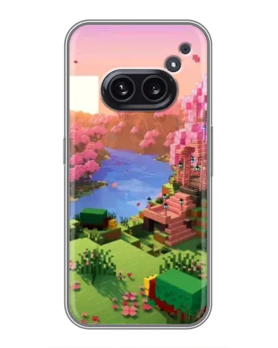 Чохол для Nothing Phone 2a з картинкою «Рожеве дерево Minecraft»