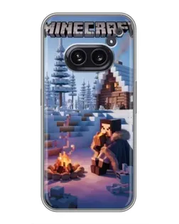 Чохол для Nothing Phone 2a з картинкою «Зимовий Minecraft» Чохол для Nothing Phone 2a з картинкою «Зимовий Minecraft»