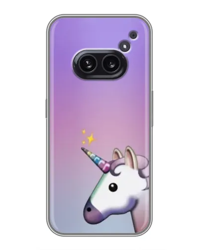 Чехол для Nothing Phone 2a с картинкой «Единорог градиент» Чехол для Nothing Phone 2a с картинкой «Единорог градиент»