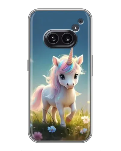 Чехол для Nothing Phone 2a с картинкой «Единорог на поляне» Чехол для Nothing Phone 2a с картинкой «Единорог на поляне»