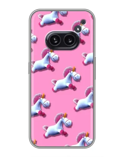 Чехол для Nothing Phone 2a с картинкой «Единороги на розовом» Чехол для Nothing Phone 2a с картинкой «Единороги на розовом»