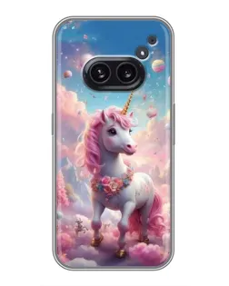 Чехол для Nothing Phone 2a с картинкой «Единорог среди облаков»