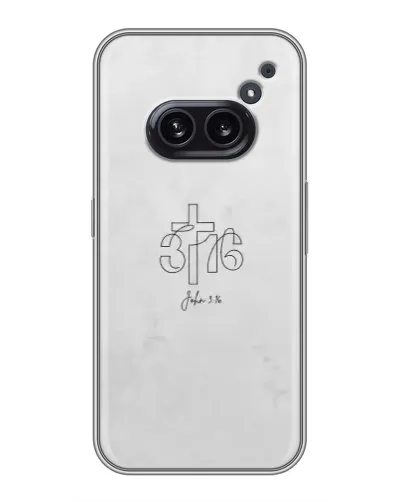 Чехол для Nothing Phone 2a с картинкой «Иоанна 3:16 Крест» Чехол для Nothing Phone 2a с картинкой «Иоанна 3:16 Крест»
