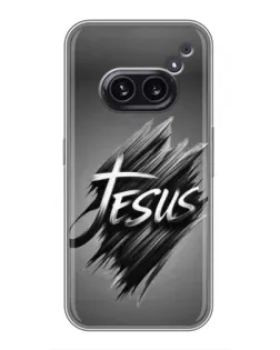 Чехол для Nothing Phone 2a с картинкой «Надпись Jesus Graffiti»
