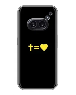 Чехол для Nothing Phone 2a с картинкой «Сердце и Крест»